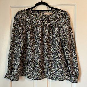 Loft Petite Square Neck Blouse